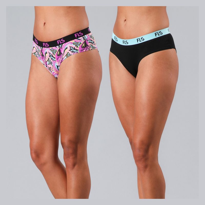 FLORES - Pack de 3 Pantaletas Algodón Wild Power Mujer Flores