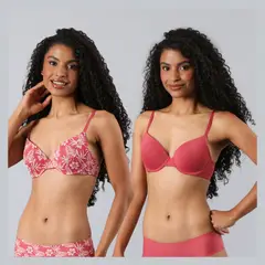 FLORES - Pack de 2 Sostenes Perfect Cover Demi Cup Mujer