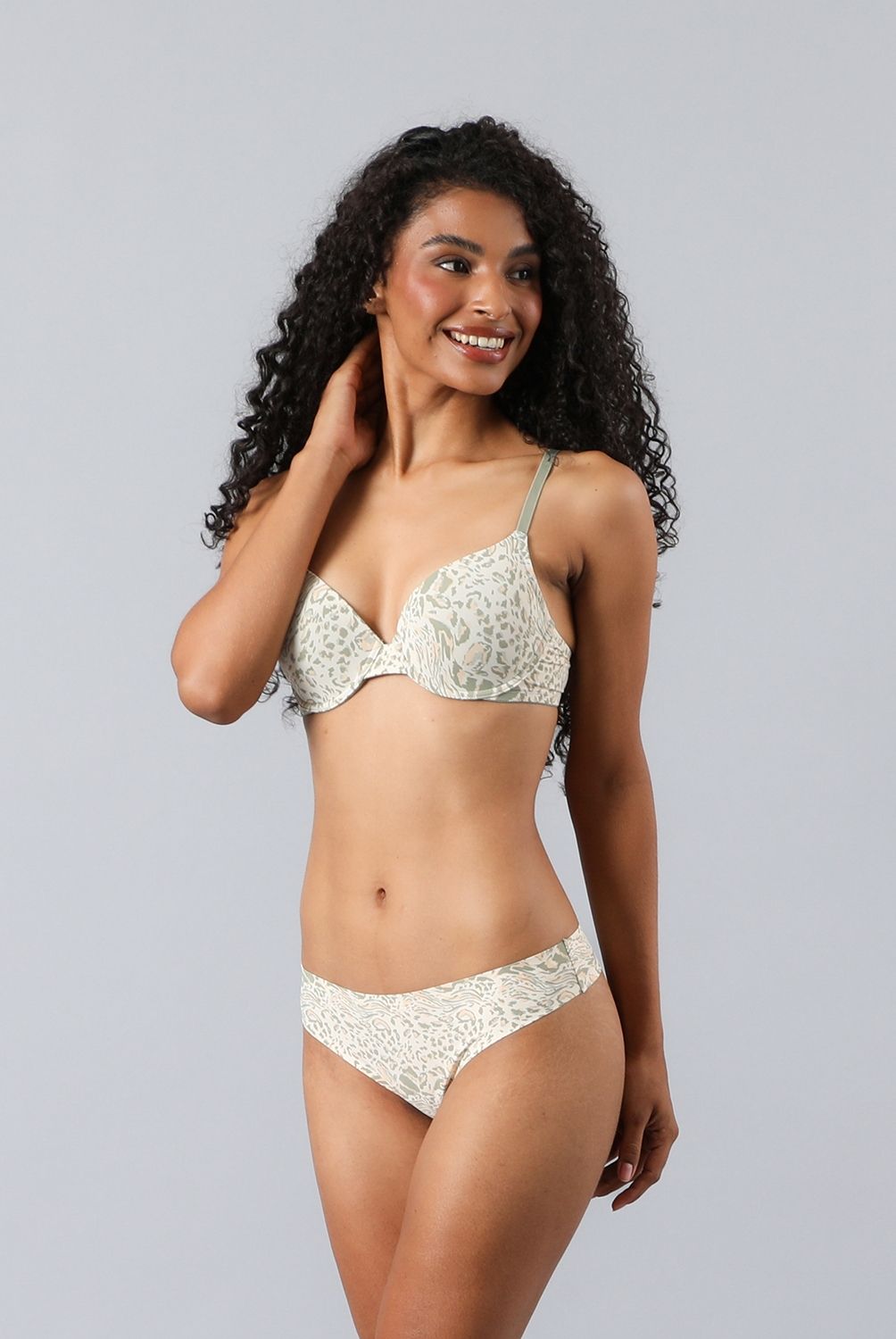 FLORES - Pack de 2 Sostenes Perfect Cover Demi Cup Mujer Flores