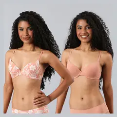 FLORES - Pack de 2 Sostenes Perfect Cover Demi Cup Mujer