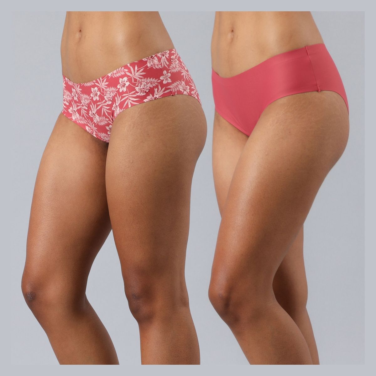 FLORES - Pack de 2 Pantaletas Micro Print Bonded Mujer Flores