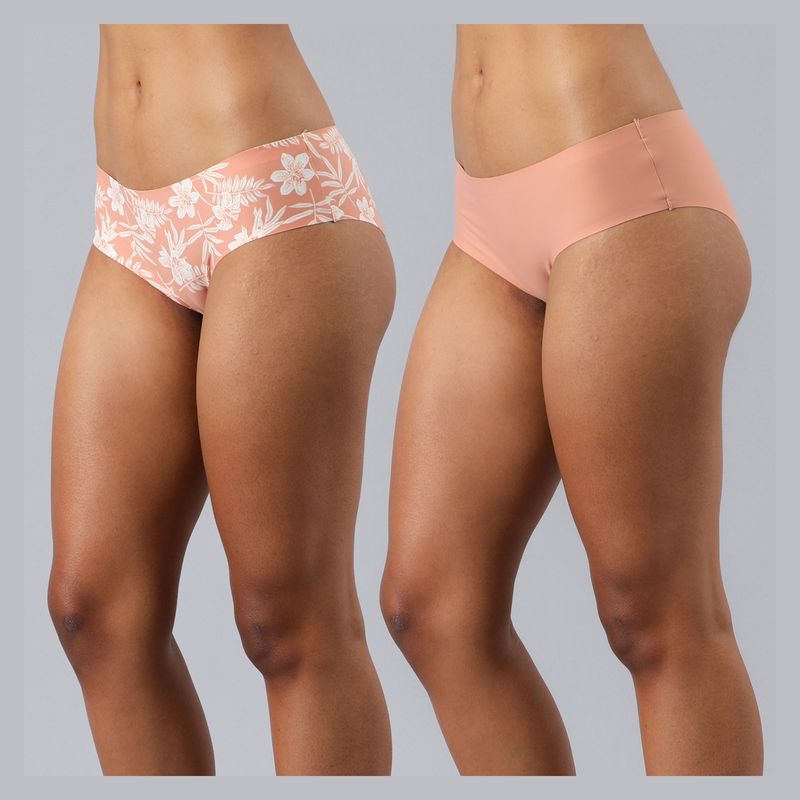 FLORES - Pack de 2 Pantaletas Micro Print Bonded Mujer Flores