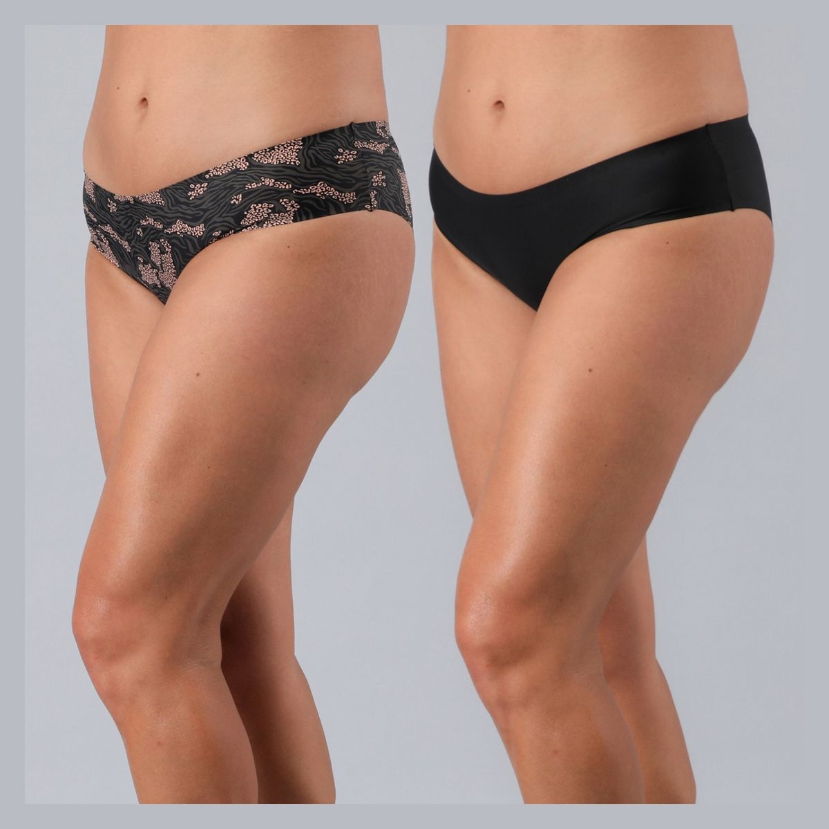 FLORES - Pack de 2 Pantaletas Micro Print Bonded Mujer Flores