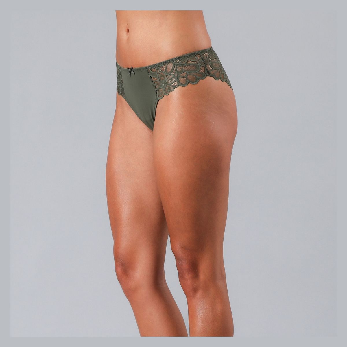 FLORES - Bikini Lycra Y Encaje Mujer Flores