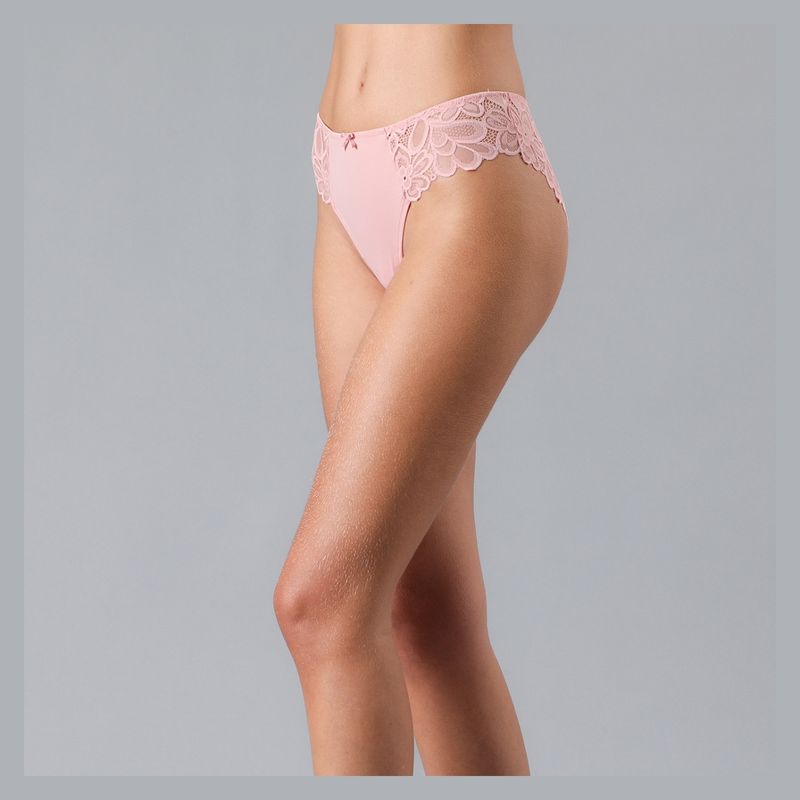 FLORES - Bikini Lycra Y Encaje Mujer Flores