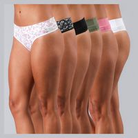 Pack 6 Culotte Algodón Print Mujer