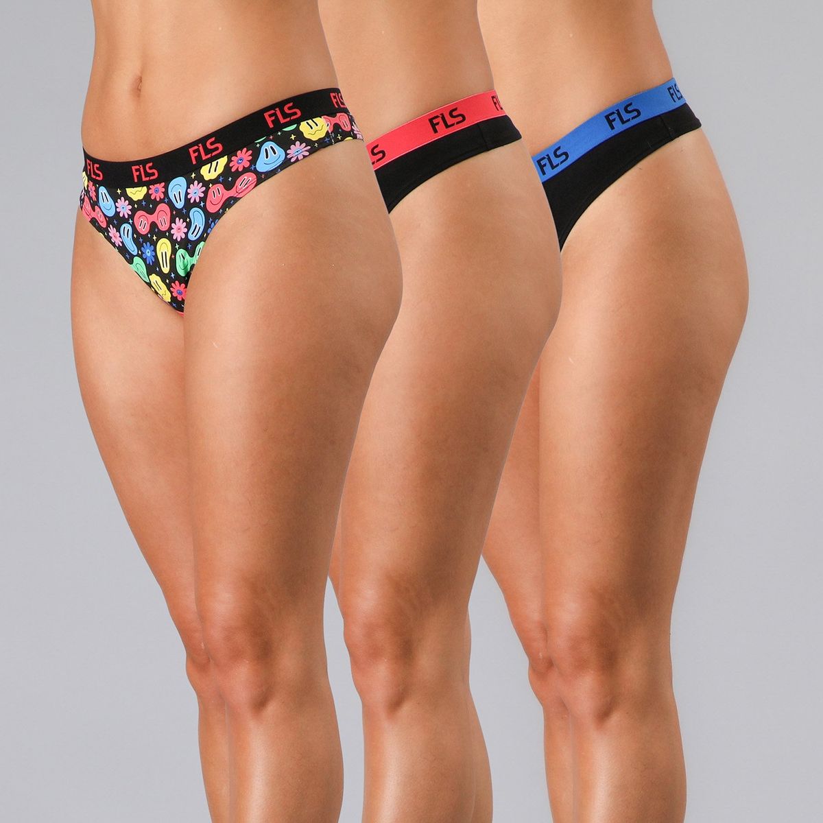 FLORES - Pack 3 Colaless Algodón Mujer Flores