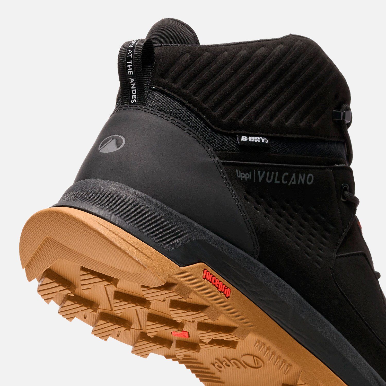 LIPPI Onyx Midbdry Zapatilla Outdoor Hombre Impermeable Negro