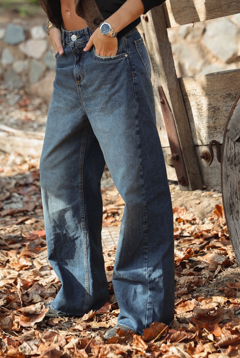 BASEMENT - Jeans Baggy Mujer Paula Mekis