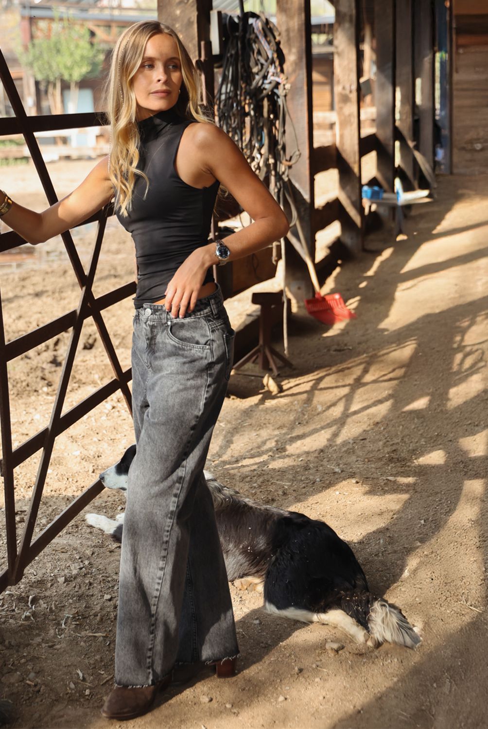 BASEMENT - Jeans Baggy Mujer Paula Mekis