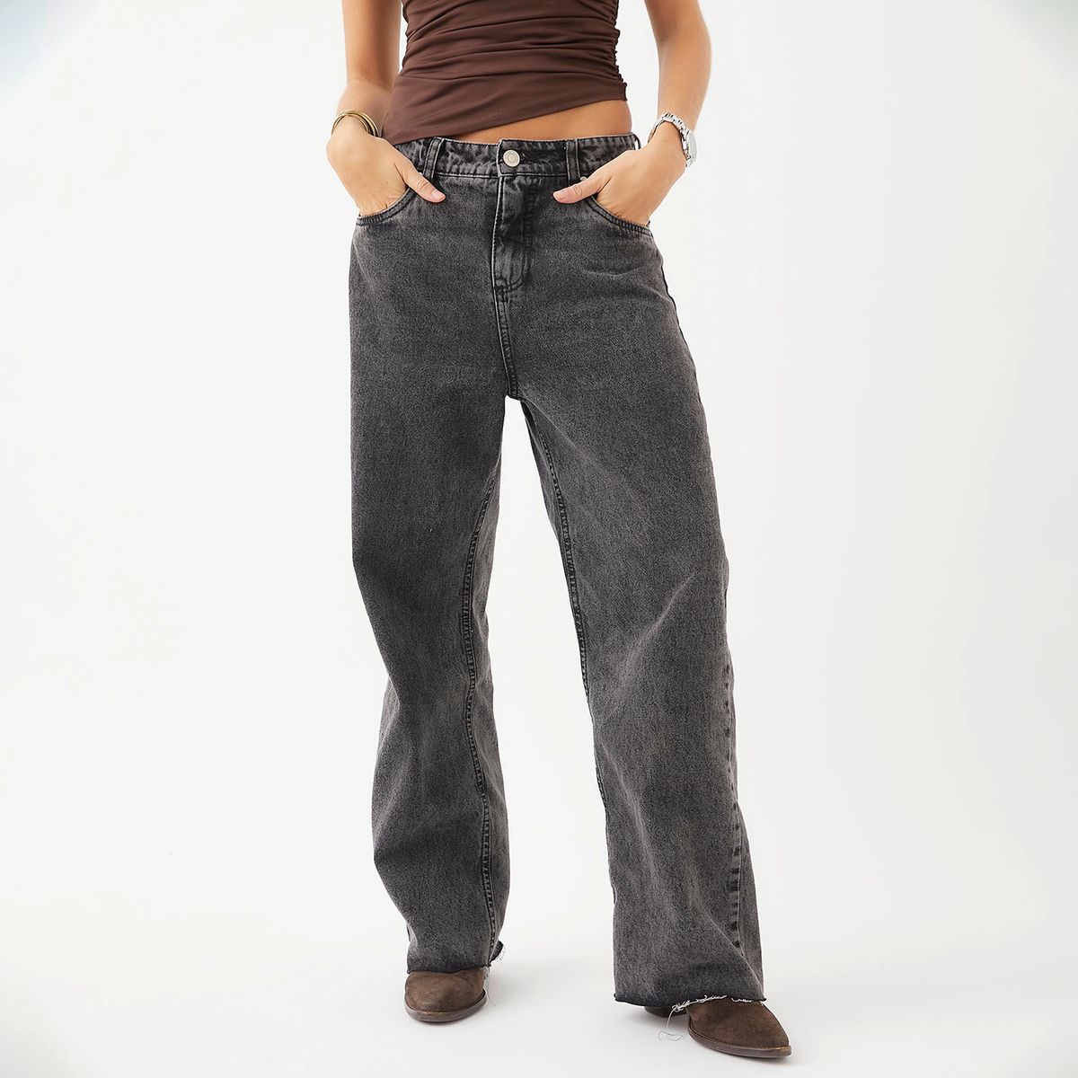 BASEMENT - Jeans Baggy Mujer Paula Mekis