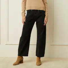 BASEMENT - Jeans Balloon Tiro Medio Mujer