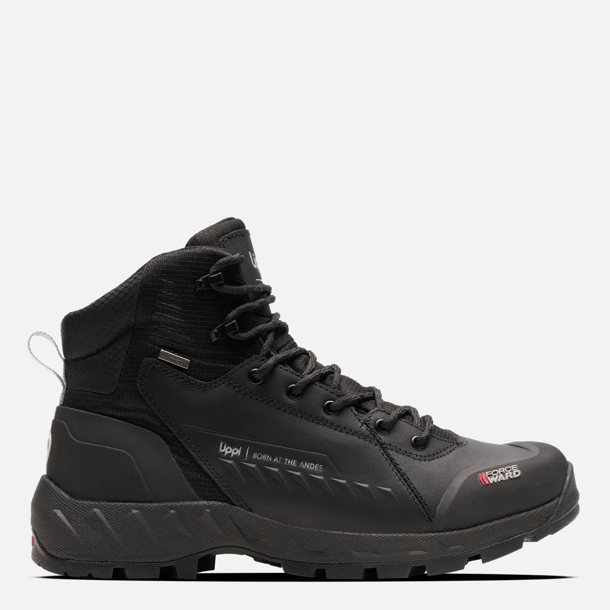 LIPPI - Tronador Zapatilla Outdoor Hombre Impermeable Cuero Negro Lippi