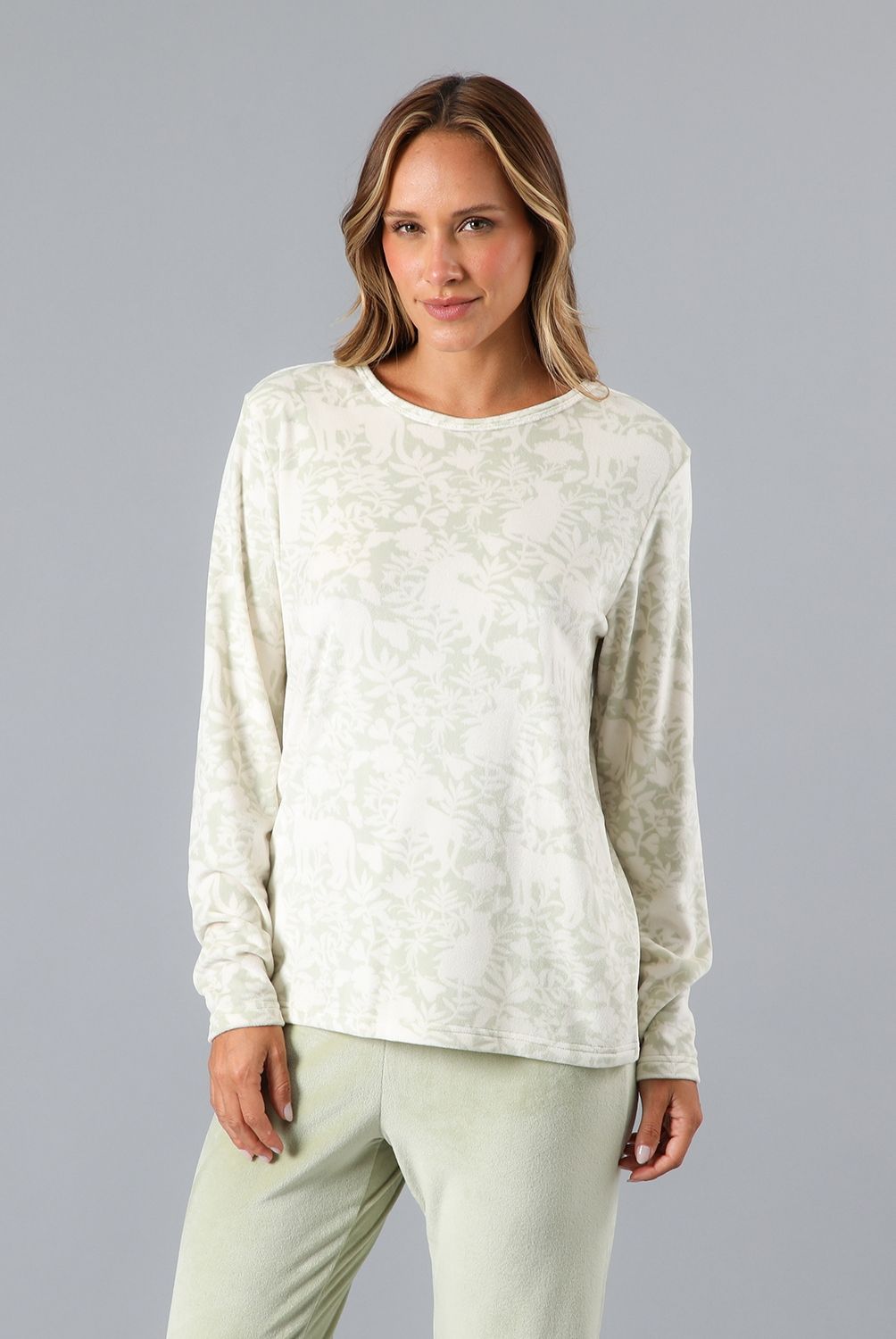 FLORES - Pijama Cuello Haggy Mujer Flores