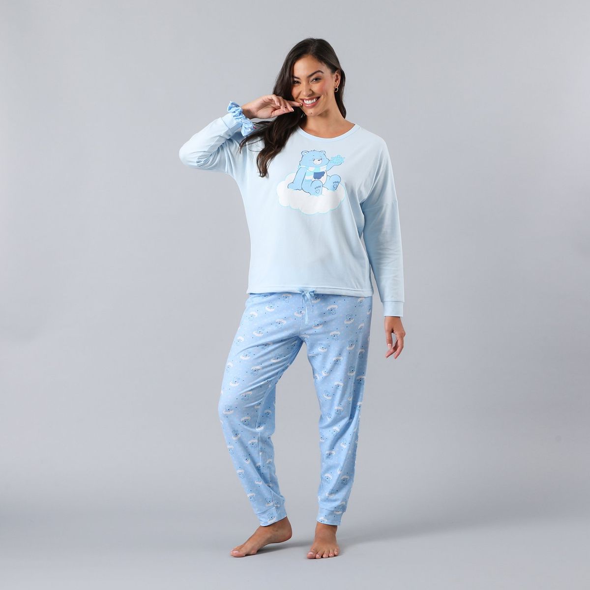 FLORES - Pijama Polera Ajustable En Pretina Mujer Flores