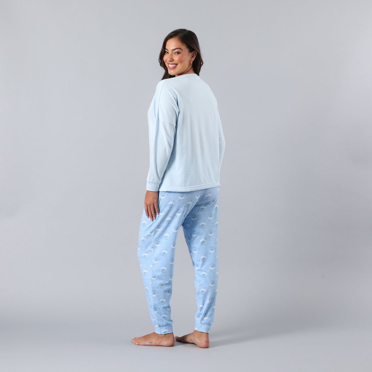FLORES - Pijama Polera Ajustable En Pretina Mujer Flores