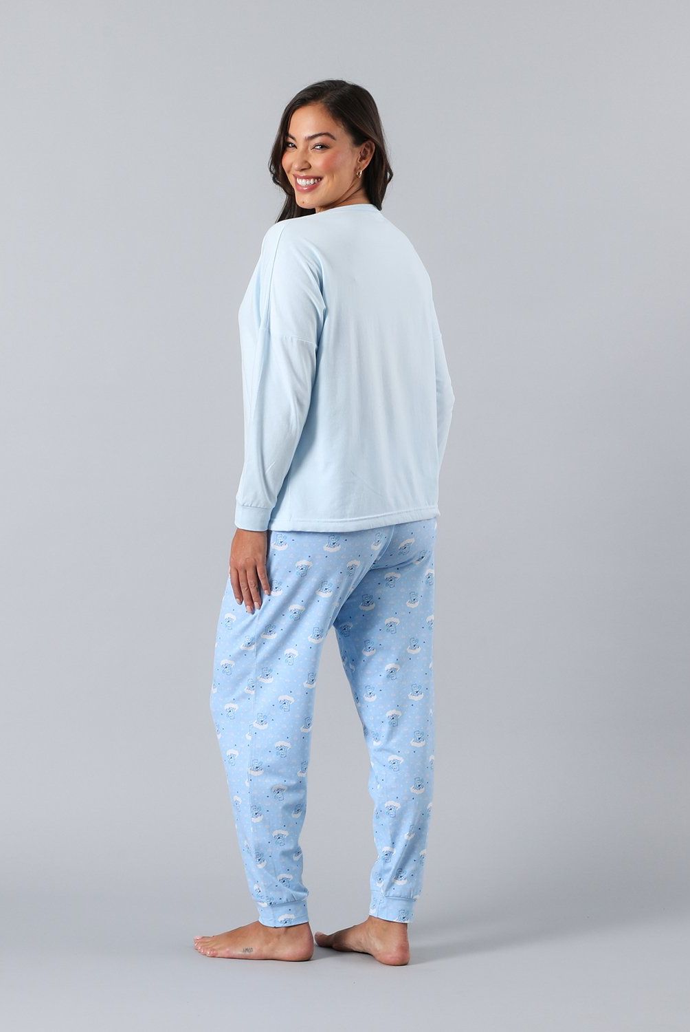 FLORES - Pijama Polera Ajustable En Pretina Mujer Flores