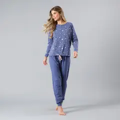 FLORES - Pijama Polera Ajustable En Pretina Mujer