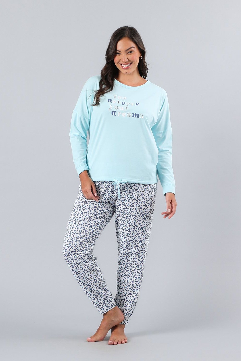 FLORES - Pijama Polera Ajustable En Pretina Mujer Flores