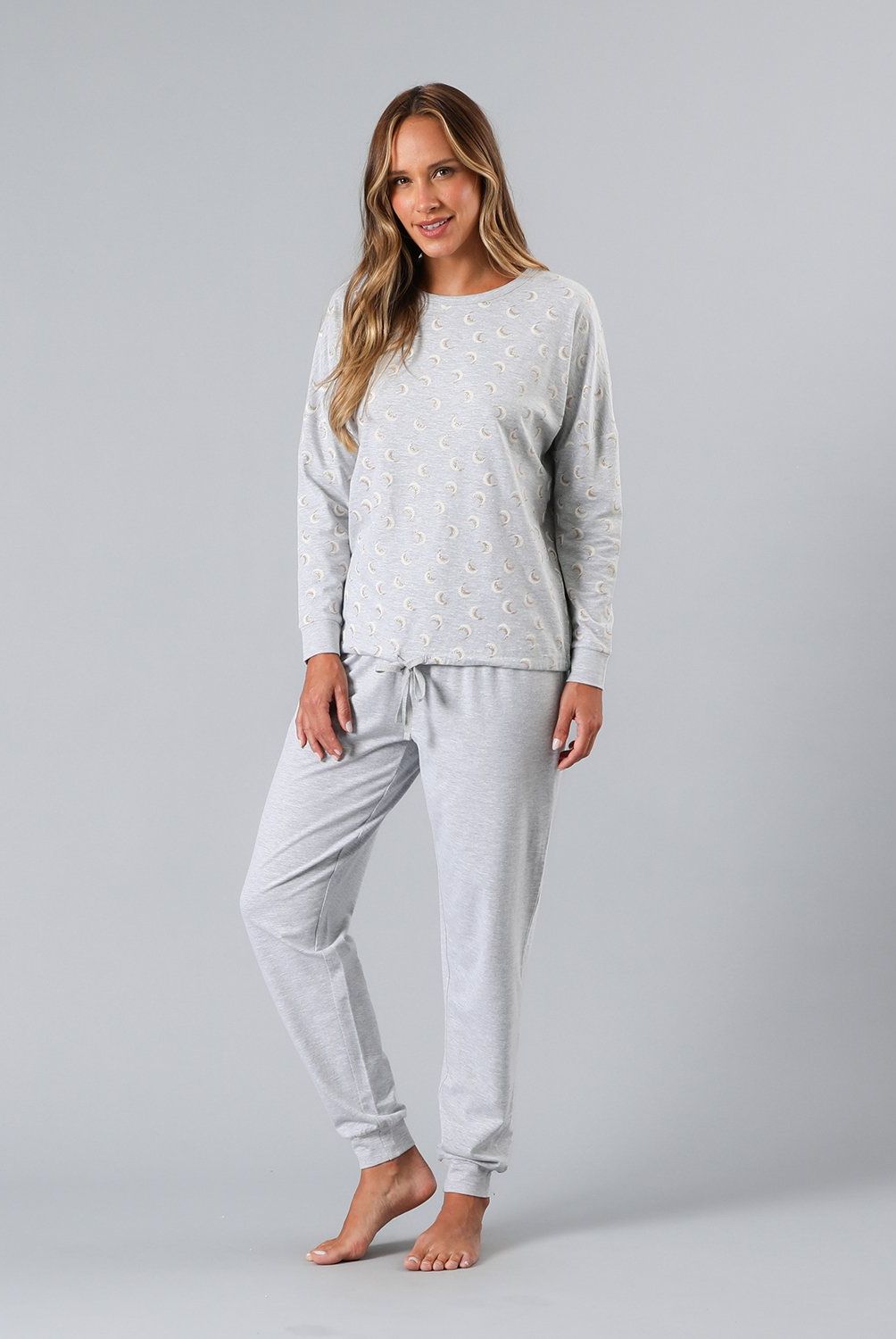 FLORES - Pijama Polera Ajustable En Pretina Mujer Flores
