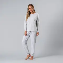 FLORES - Pijama Polera Ajustable En Pretina Mujer