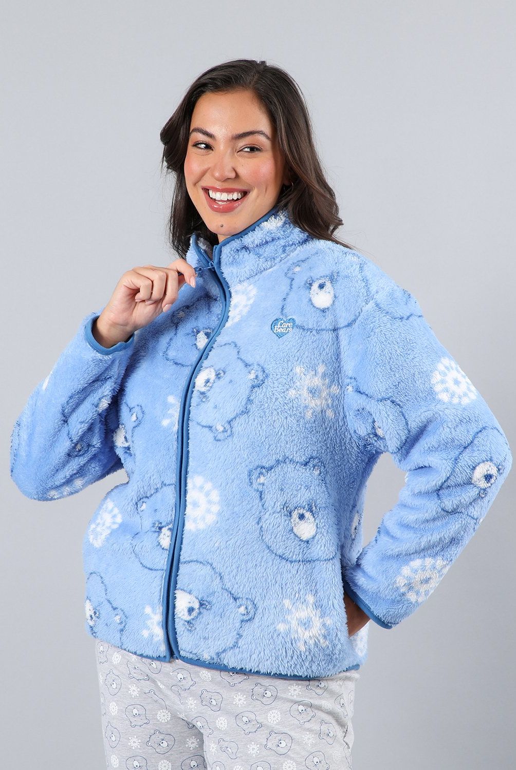 FLORES - Polerón Coralfleece Con Cuello Alto Mujer Flores
