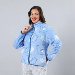 FLORES - Polerón Coralfleece Con Cuello Alto Mujer