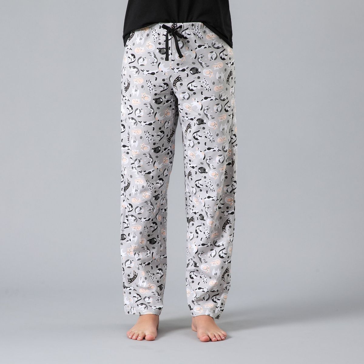 FLORES - Pijama Cuello Redondo Mujer Flores