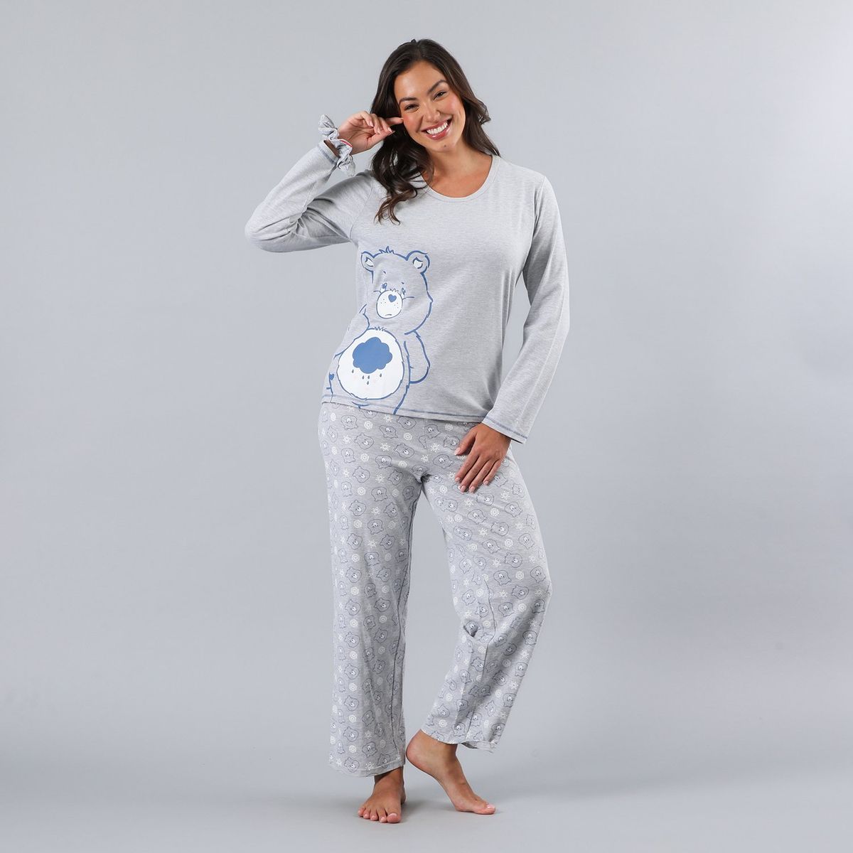 FLORES - Pijama Cuello Redondo Mujer Flores