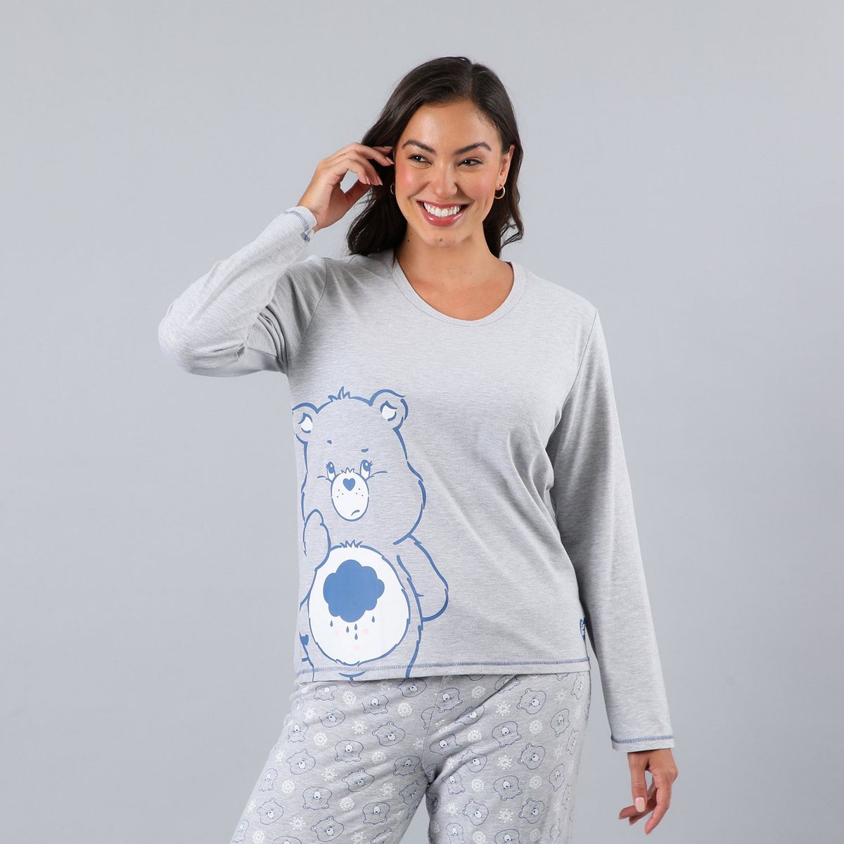 FLORES - Pijama Cuello Redondo Mujer Flores