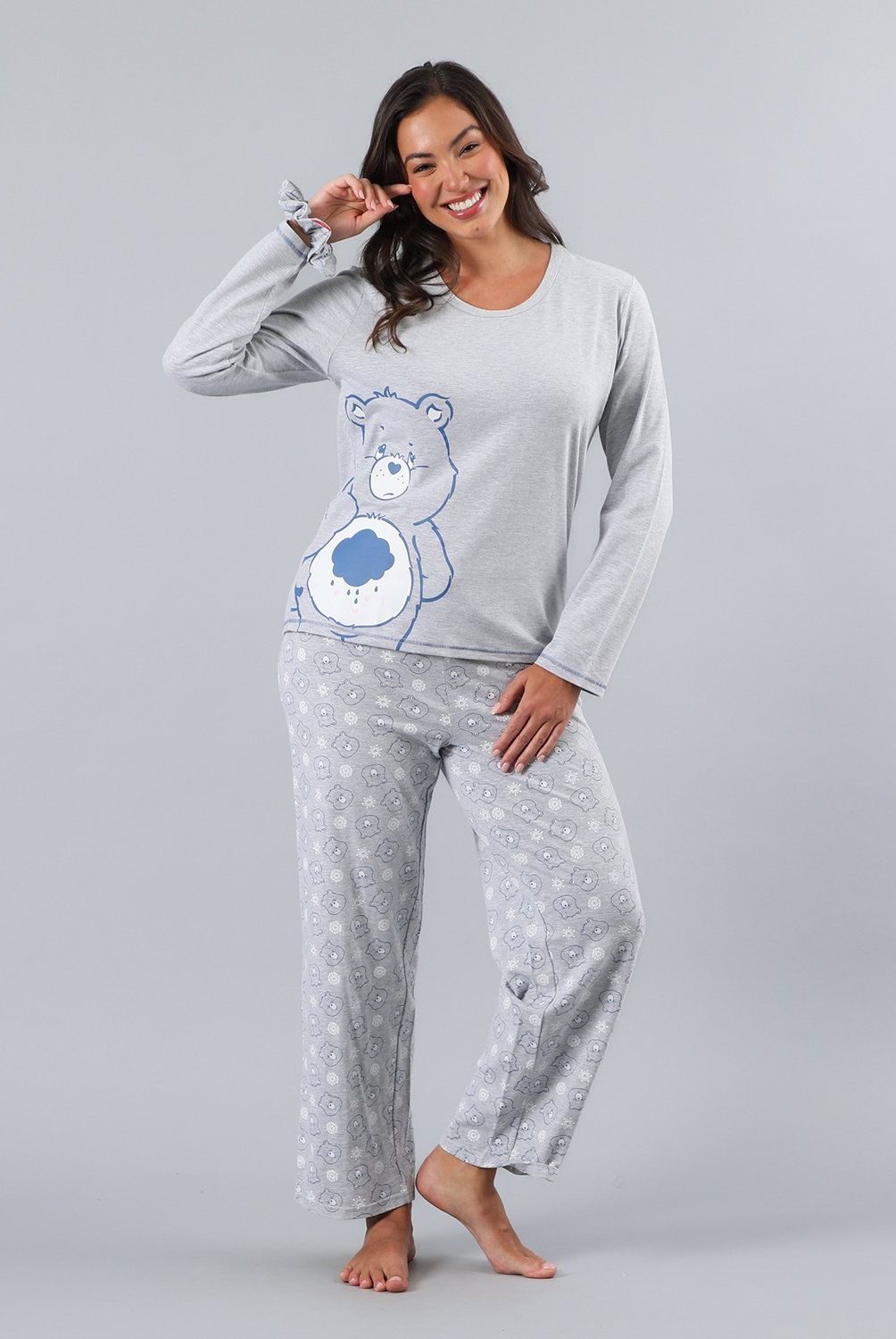 FLORES - Pijama Cuello Redondo Mujer Flores