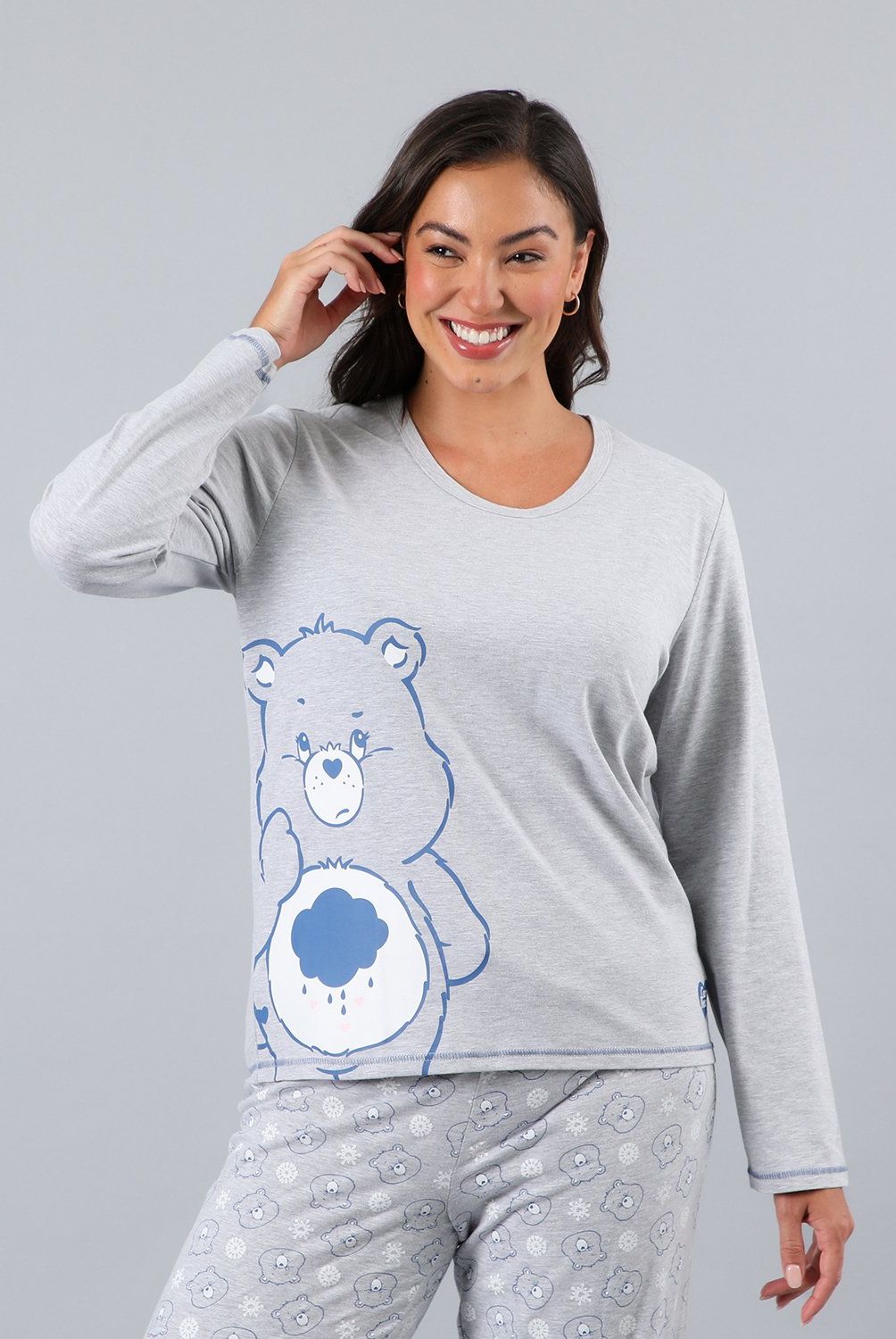 FLORES - Pijama Cuello Redondo Mujer Flores