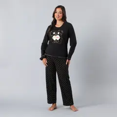 FLORES - Pijama Cuello Redondo Mujer