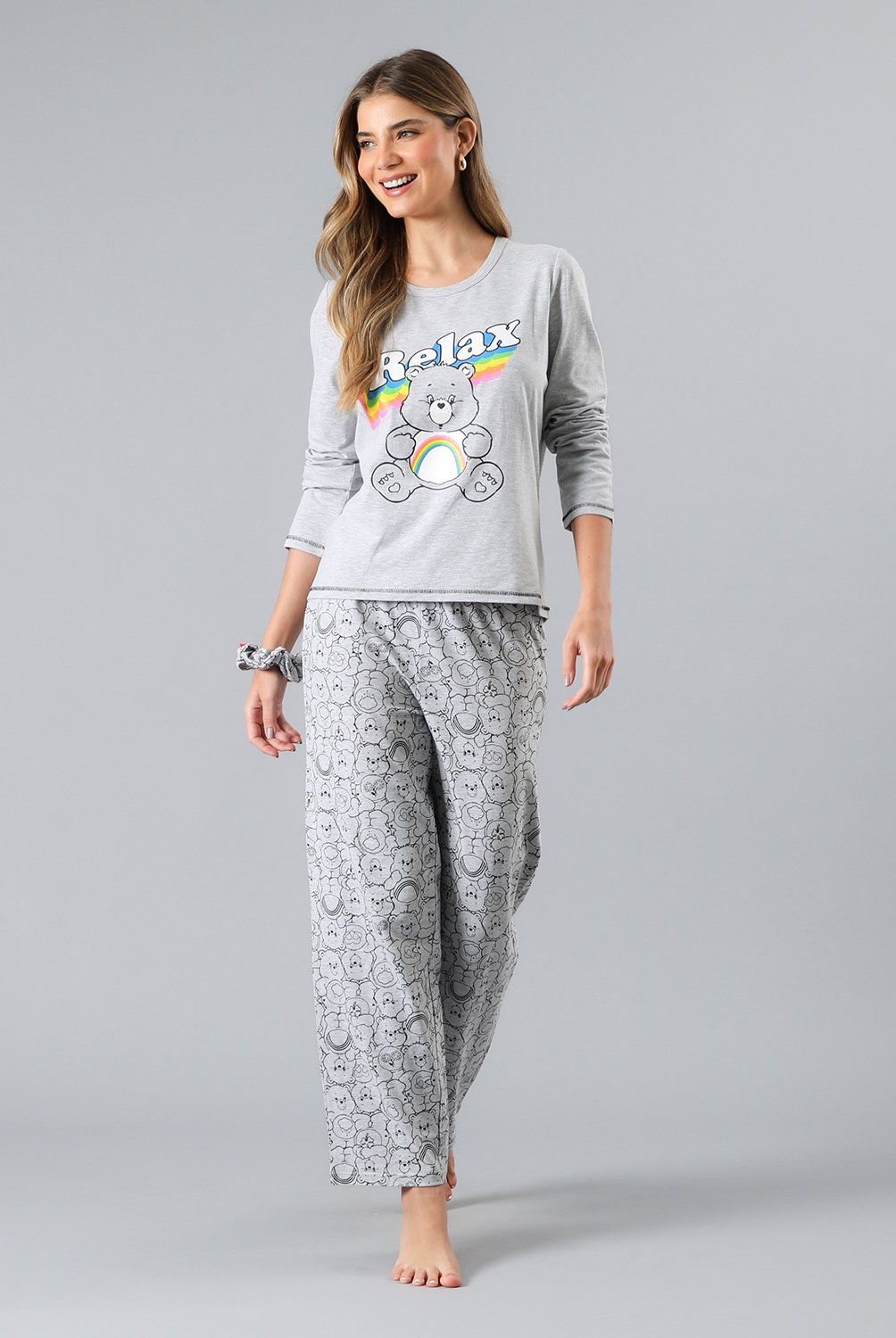 FLORES - Pijama Cuello Redondo Mujer Flores