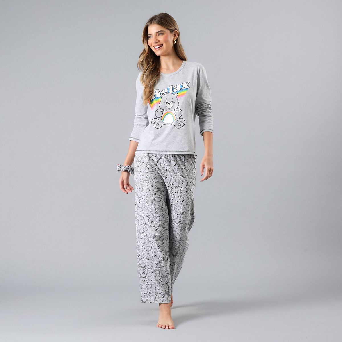 FLORES - Pijama Cuello Redondo Mujer Flores