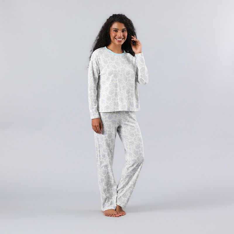 FLORES - Pijamas Top + Pantalon En Caja Mujer Flores
