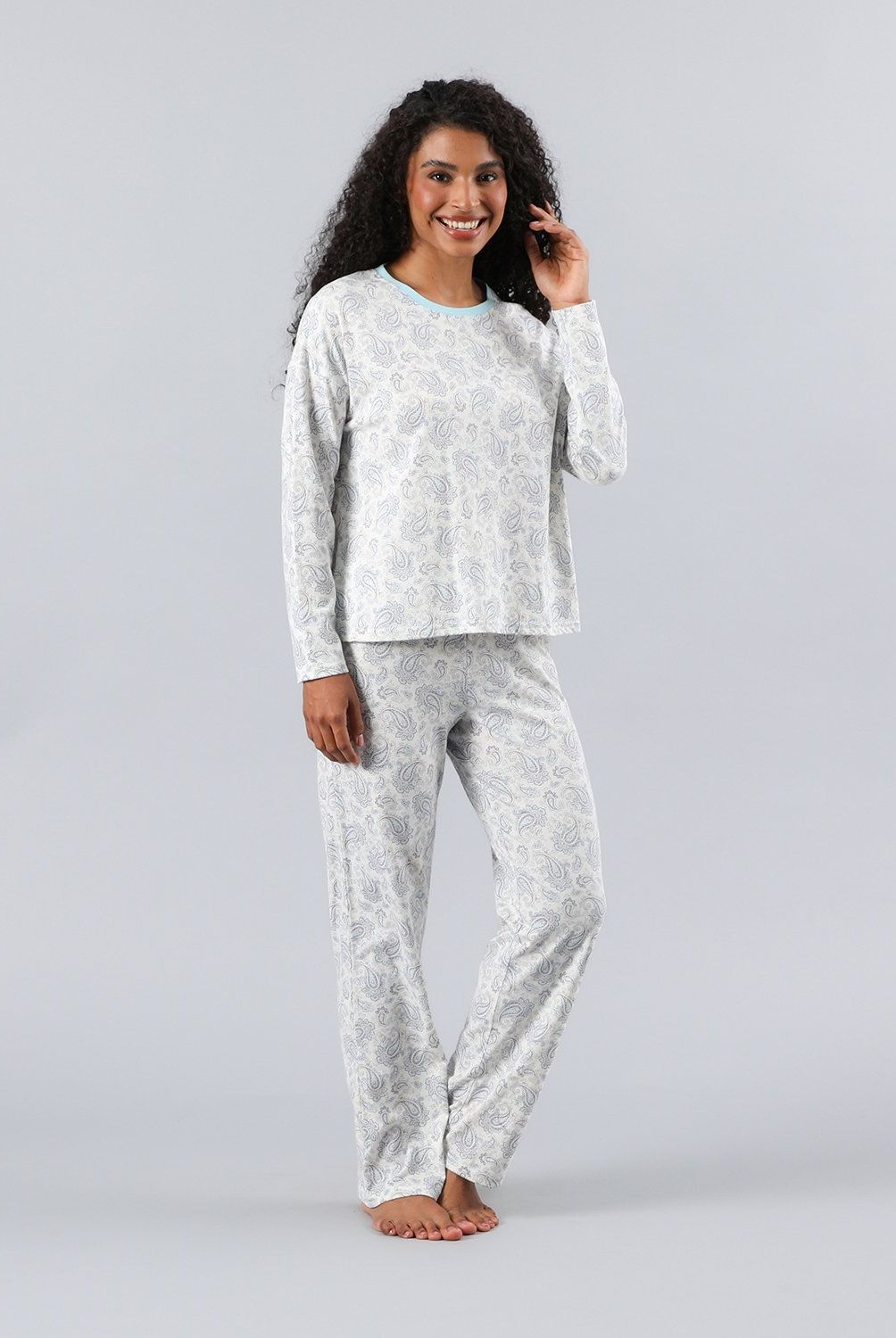 FLORES - Pijamas Top + Pantalon En Caja Mujer Flores