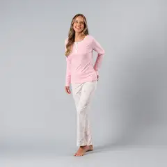FLORES - Pijamas Top + Pantalon En Caja Mujer