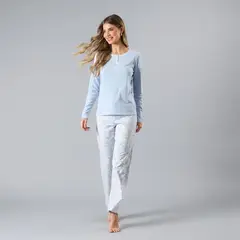 FLORES - Pijamas Top + Pantalon En Caja Mujer