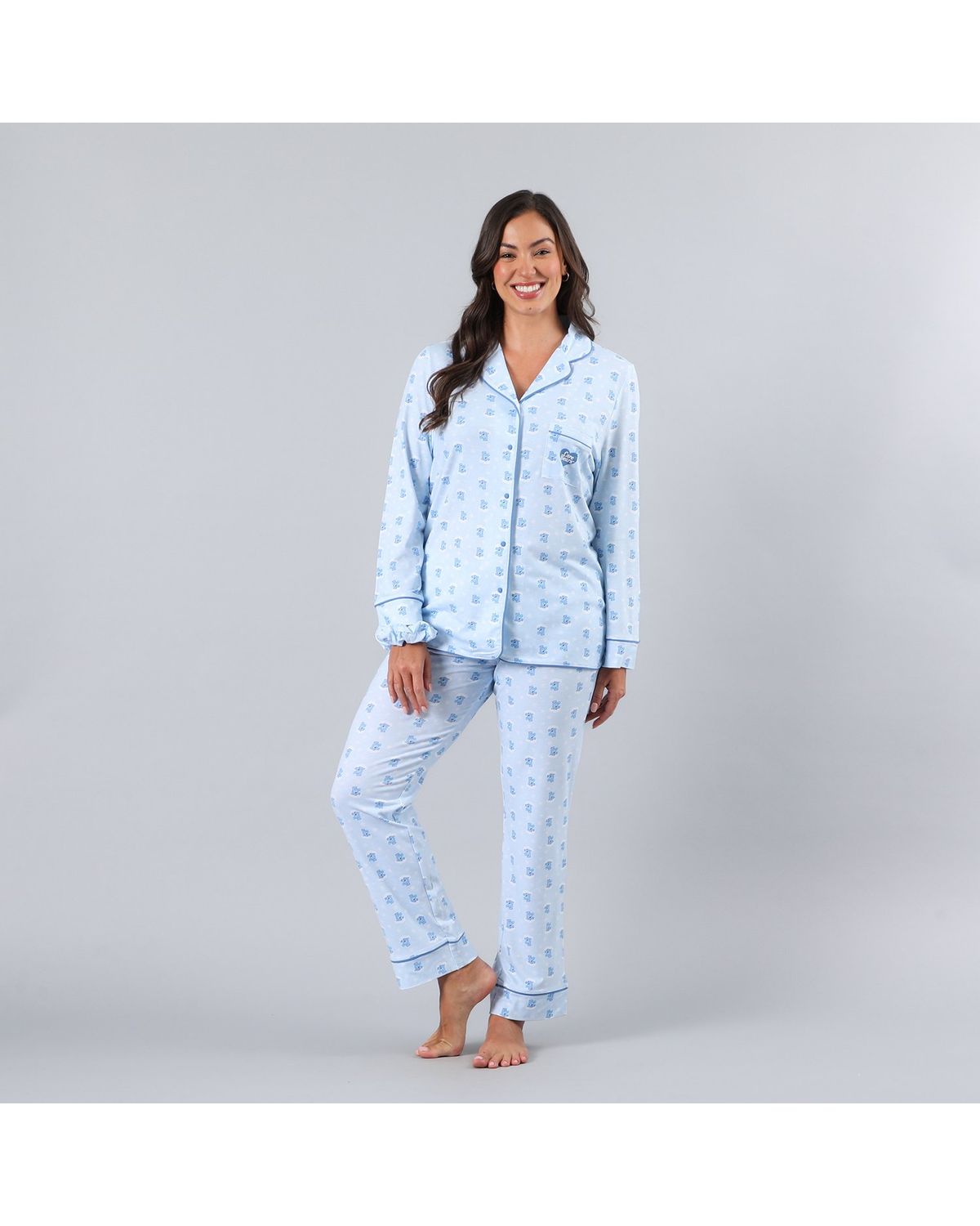 FLORES Set Camisero Pantalon Mujer Flores