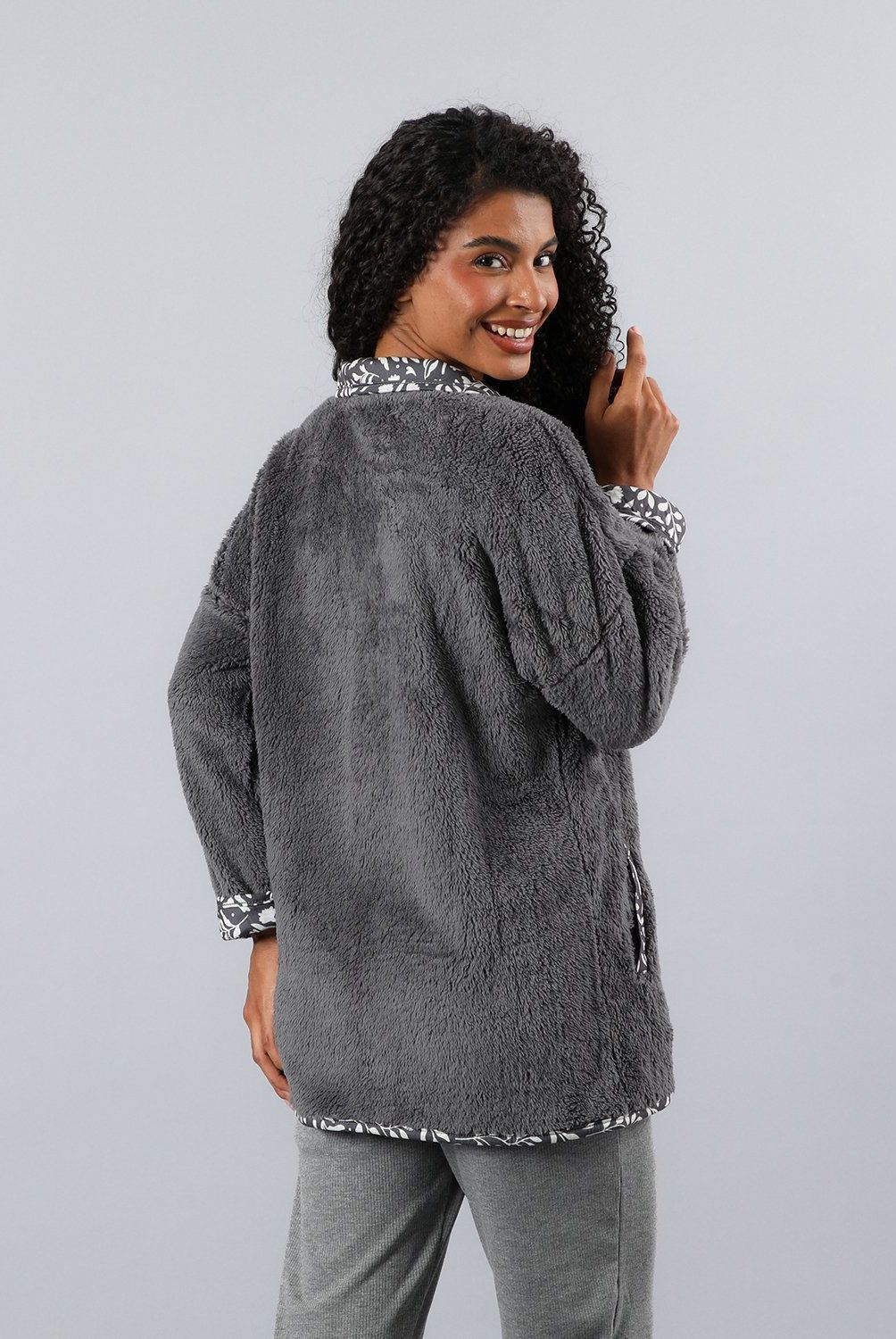 FLORES - Polerón Coralfleece Con Cuello Alto Mujer Flores