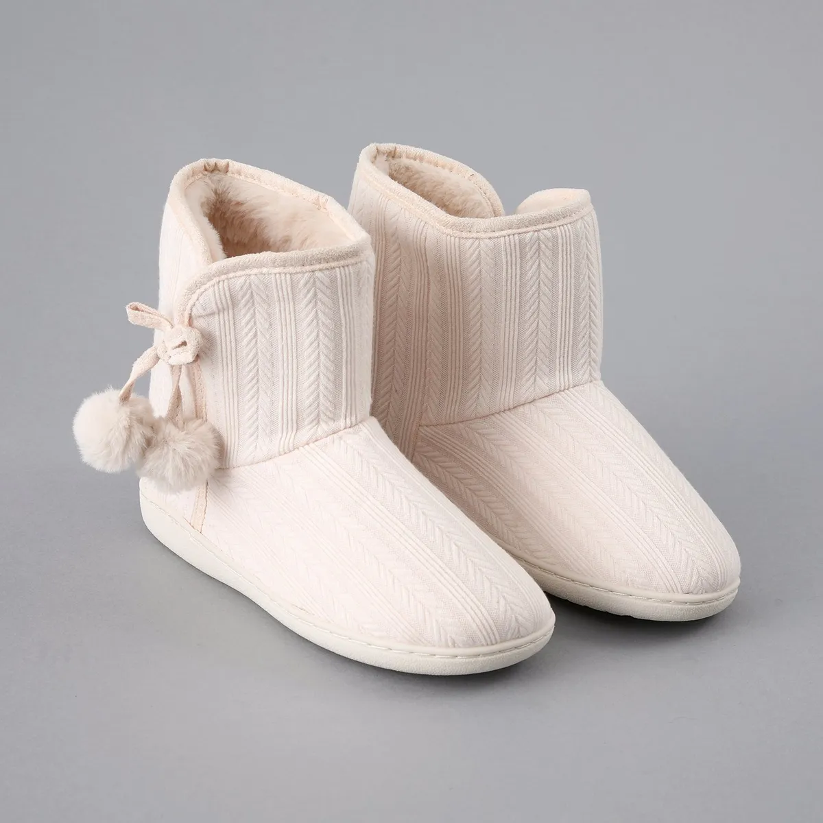 FLORES - Bota Tejida Mujer Flores