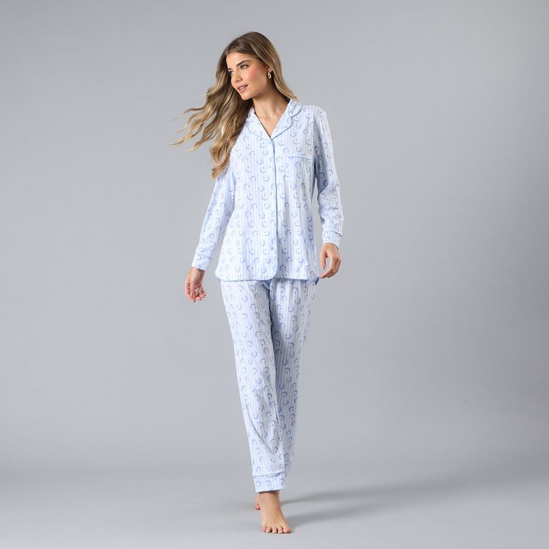 FLORES - Set Camisero + Pantalon Mujer Flores