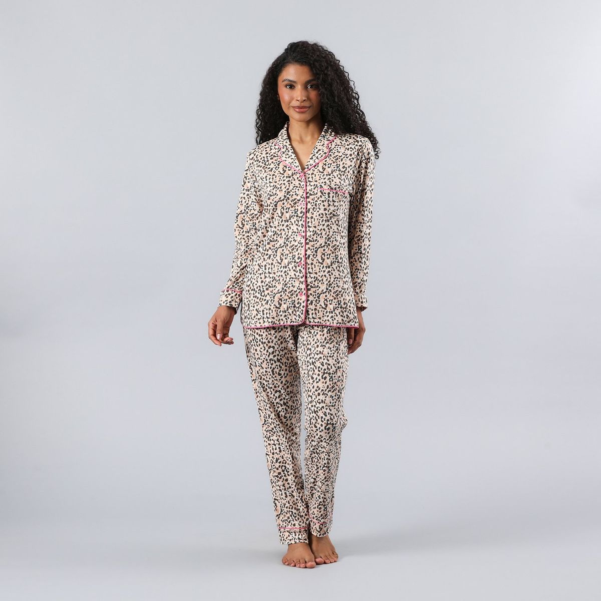 FLORES - Set Camisero + Pantalon Mujer Flores