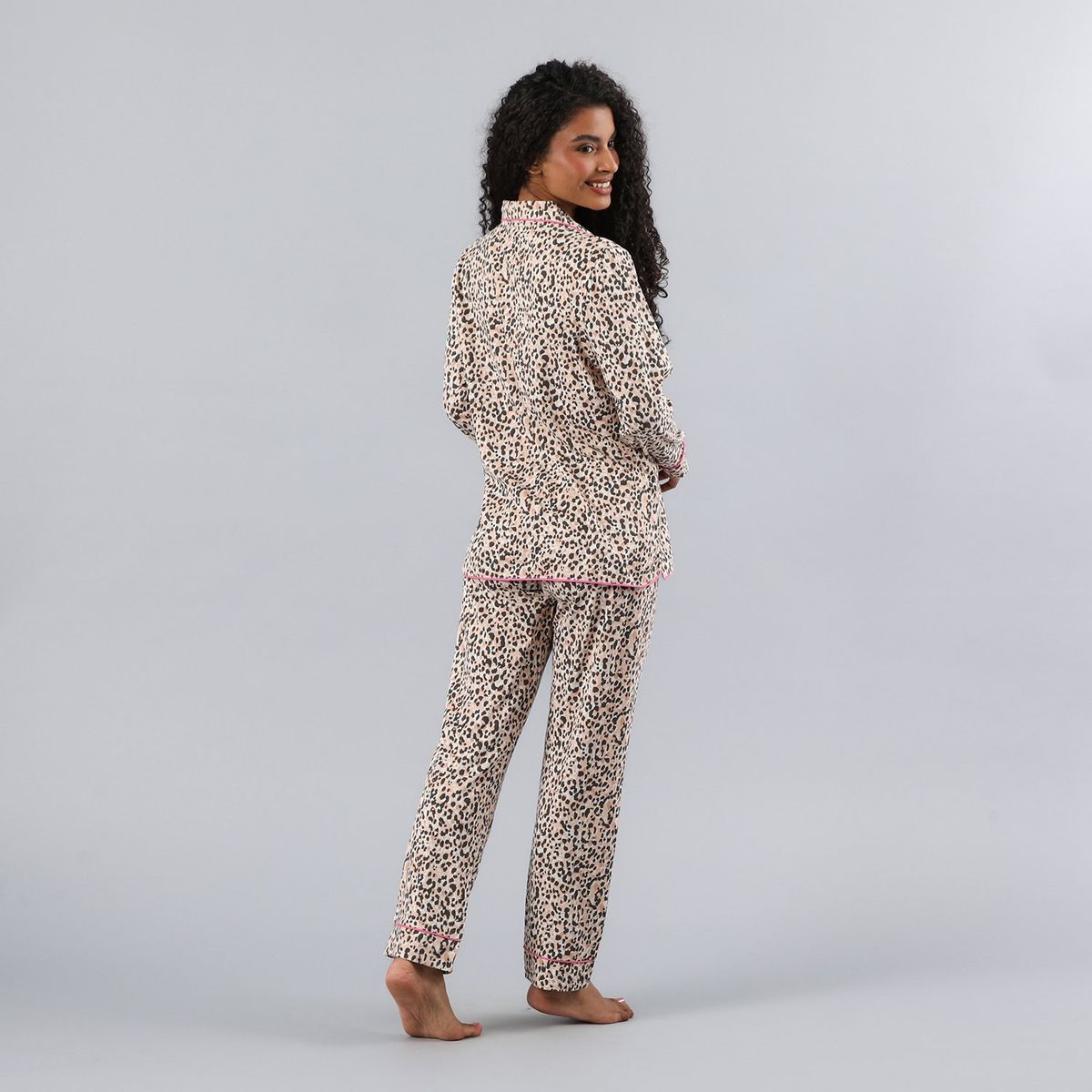 FLORES - Set Camisero + Pantalon Mujer Flores