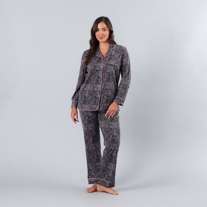 FLORES - Set Camisero + Pantalon Mujer Flores