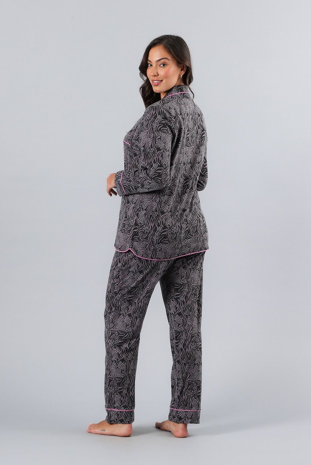 FLORES - Set Camisero + Pantalon Mujer Flores