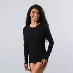 FLORES - Camiseta Cuello Redondo Mujer