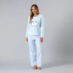 FLORES - Pijama Cuello Redondo Mujer