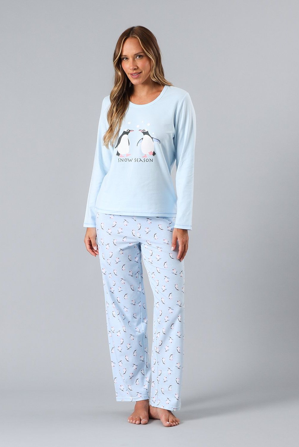 FLORES - Pijama Cuello Redondo Mujer Flores